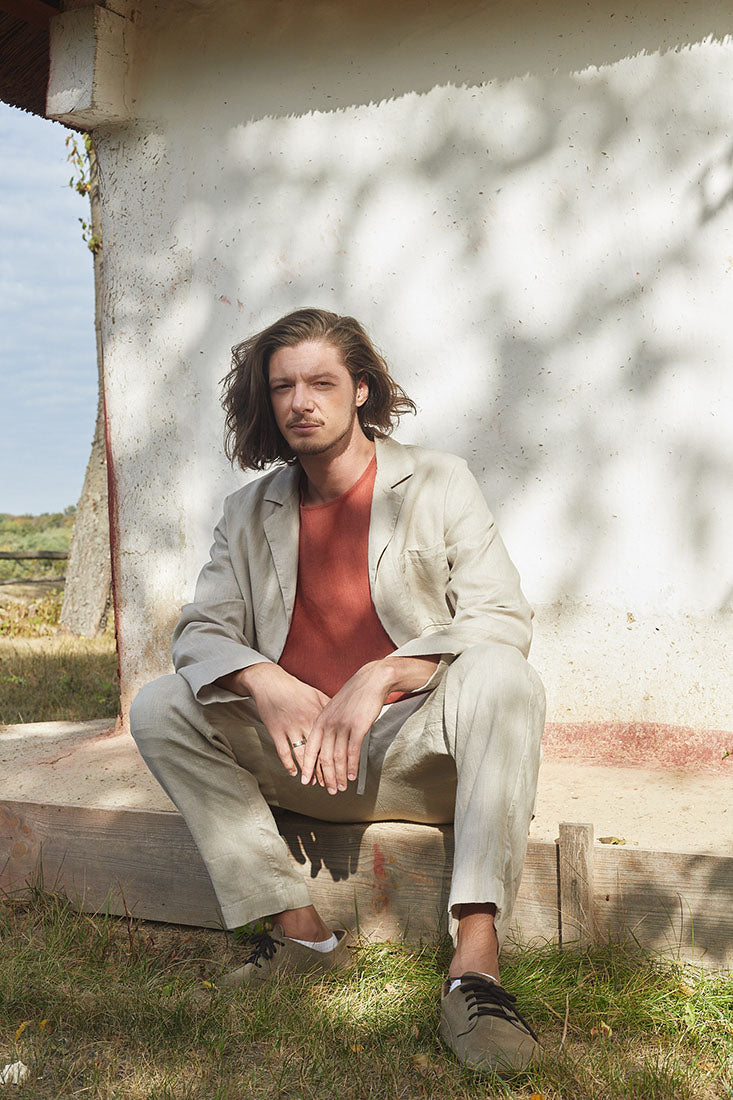 100 linen outfit
