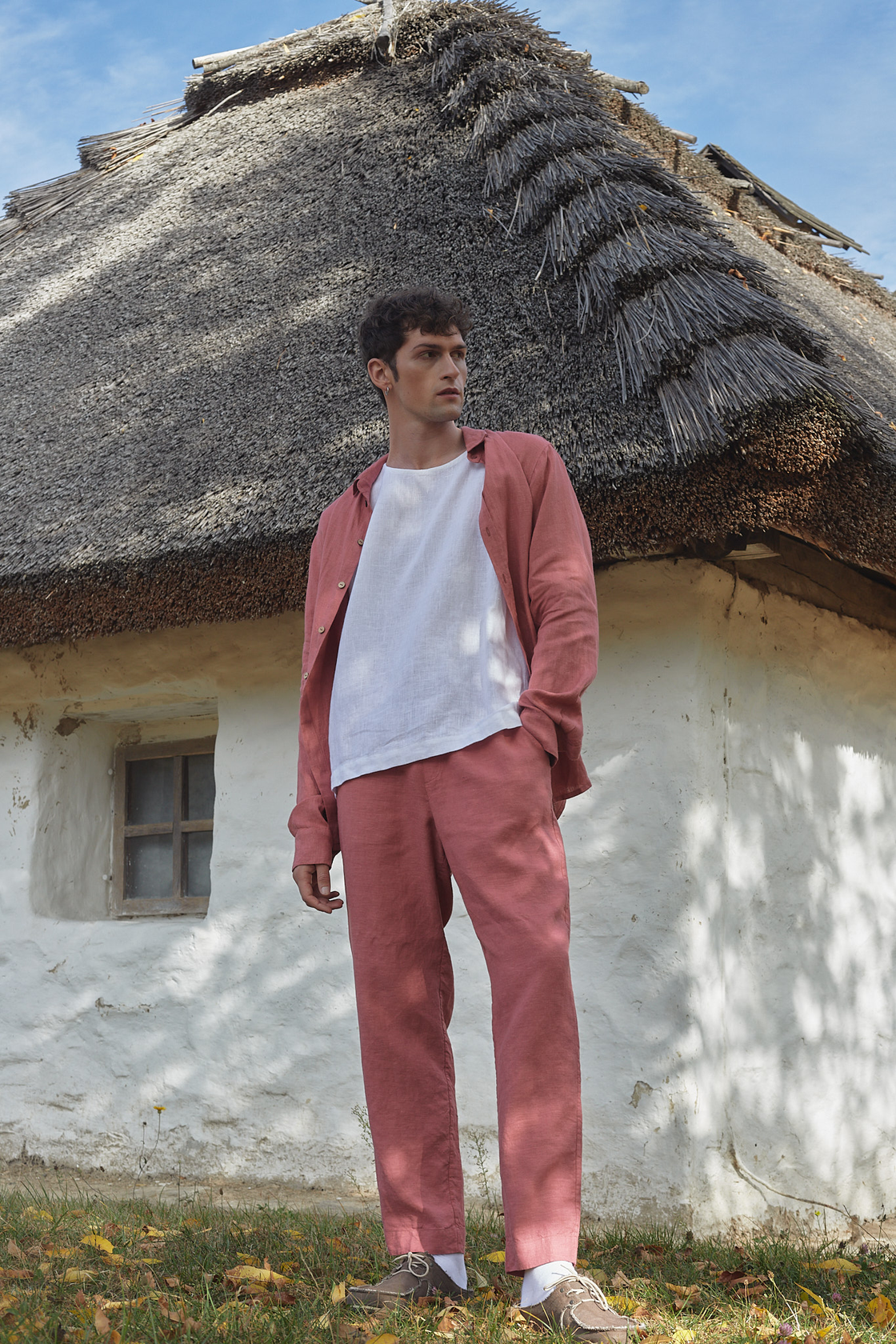 100% linen pants