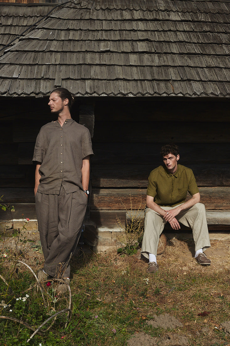 Vegan friendly mens linen clohing