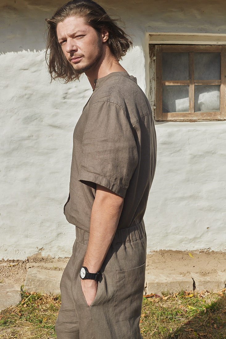 linen shirt man