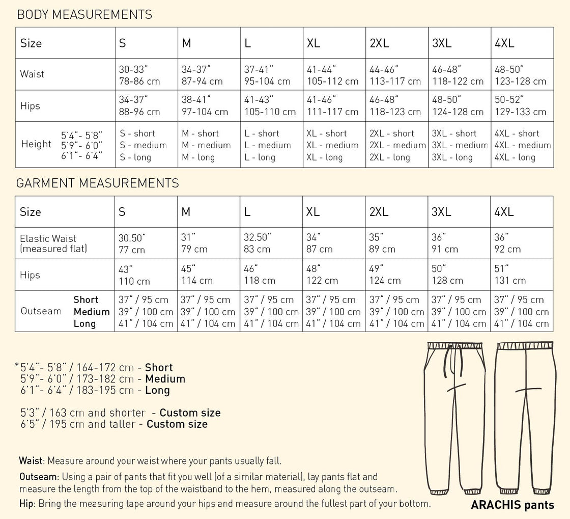 ARACHIS men's linen jogger pants