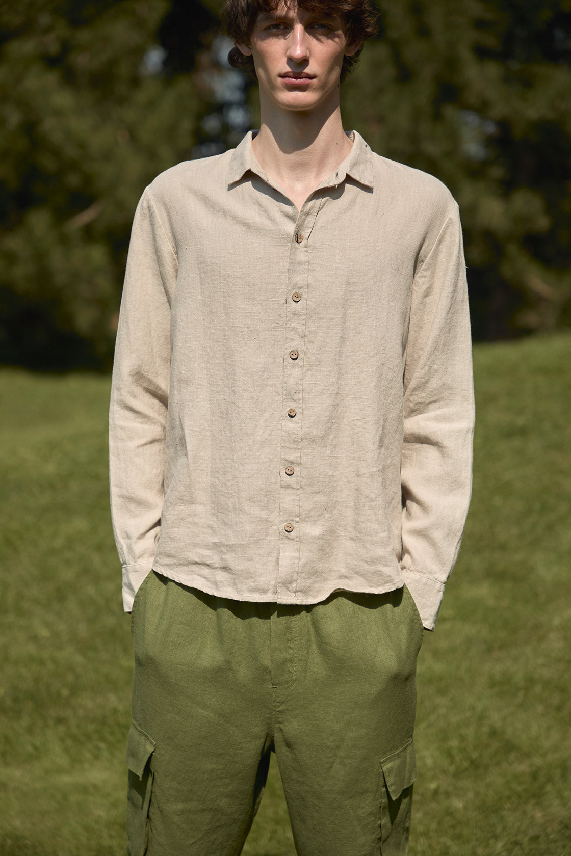 DINIZIA Linen Shirt