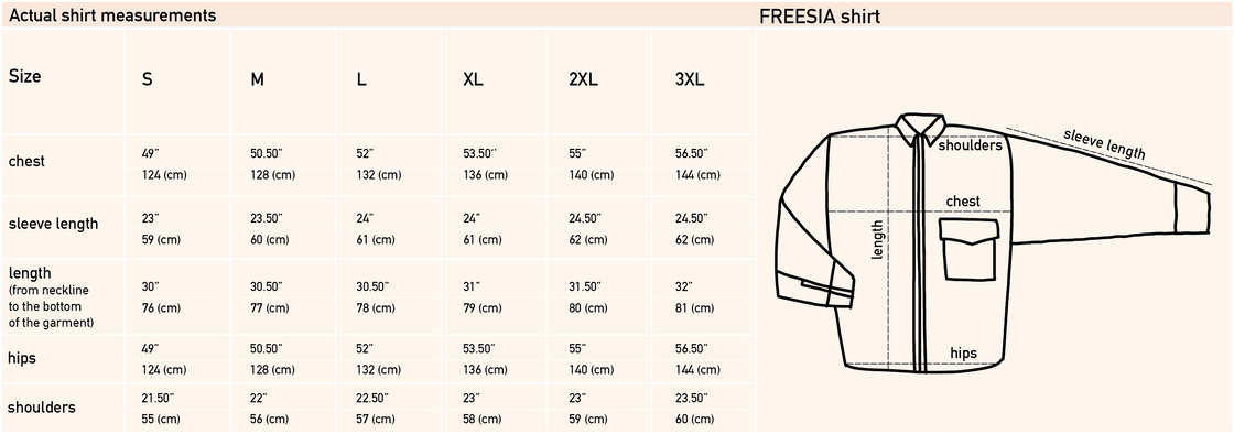 FREESIA men's oversized linen shirt