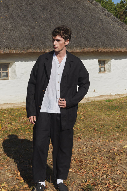 MACHE Baggy Linen Jacket | Manufacture de Lin