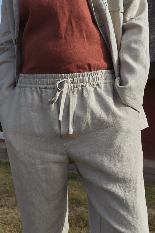 Mens Linen Chinos