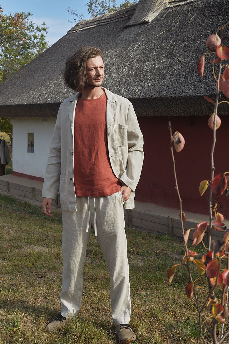Mens linen blazer
