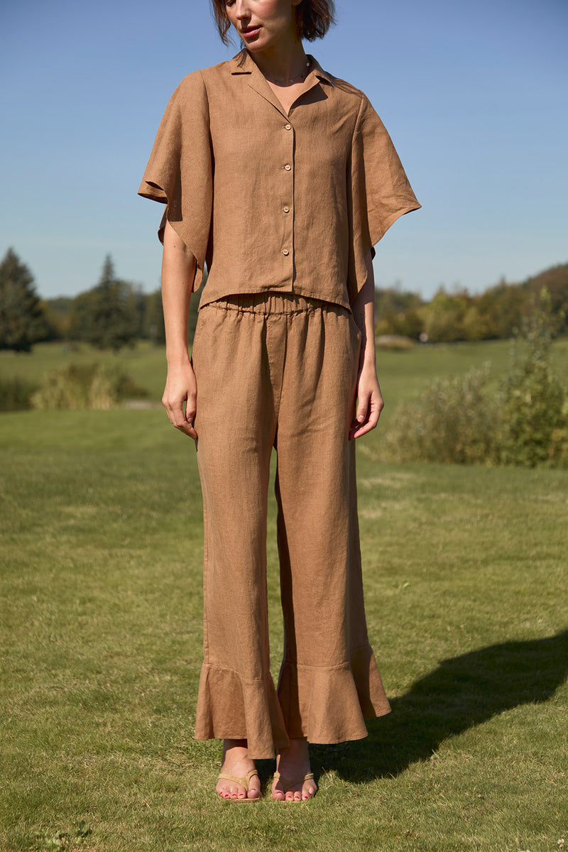 CHERRY linen pants | Manufacture de Lin