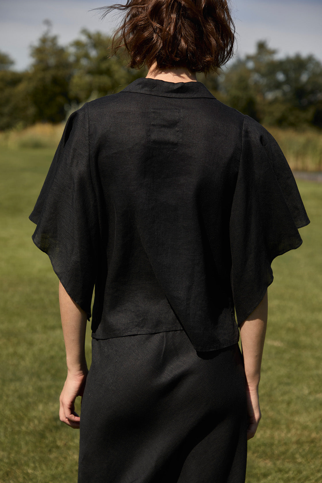 Women's Natural Linen Blouse Business