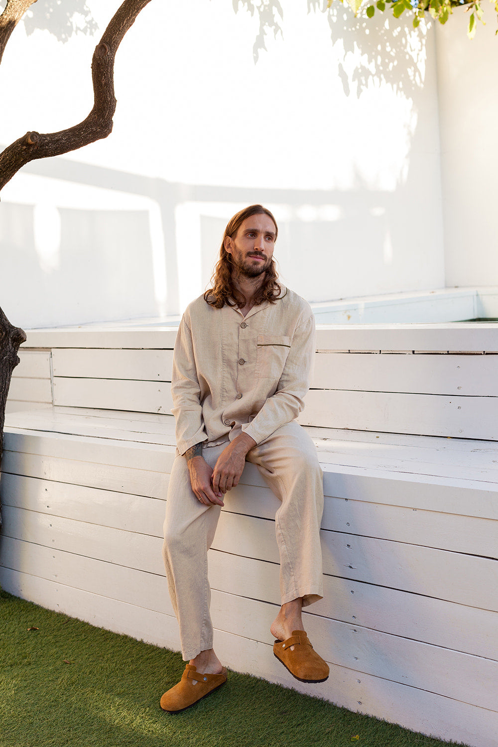 PAPAVER 100% linen pajama set