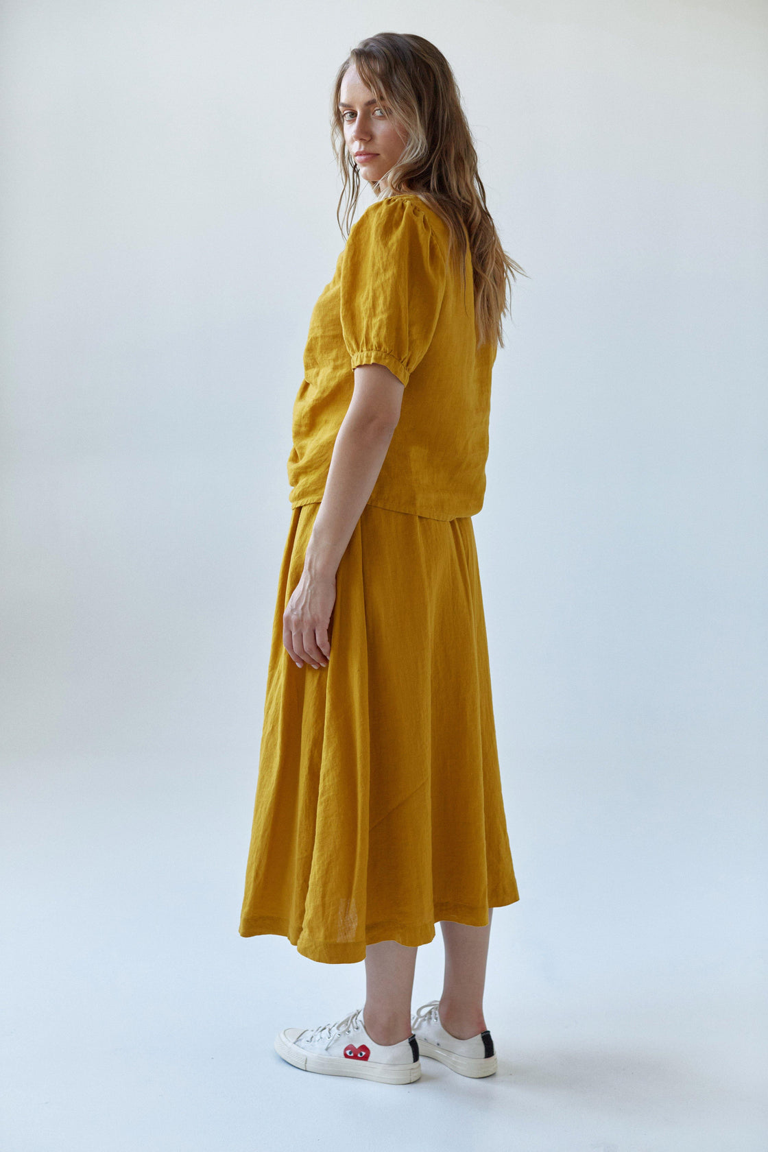 Linen Skirt Midi