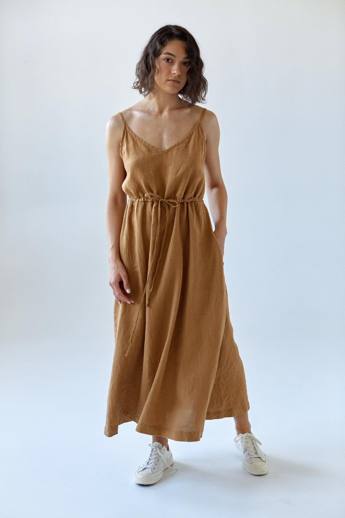 Women's linen sundress