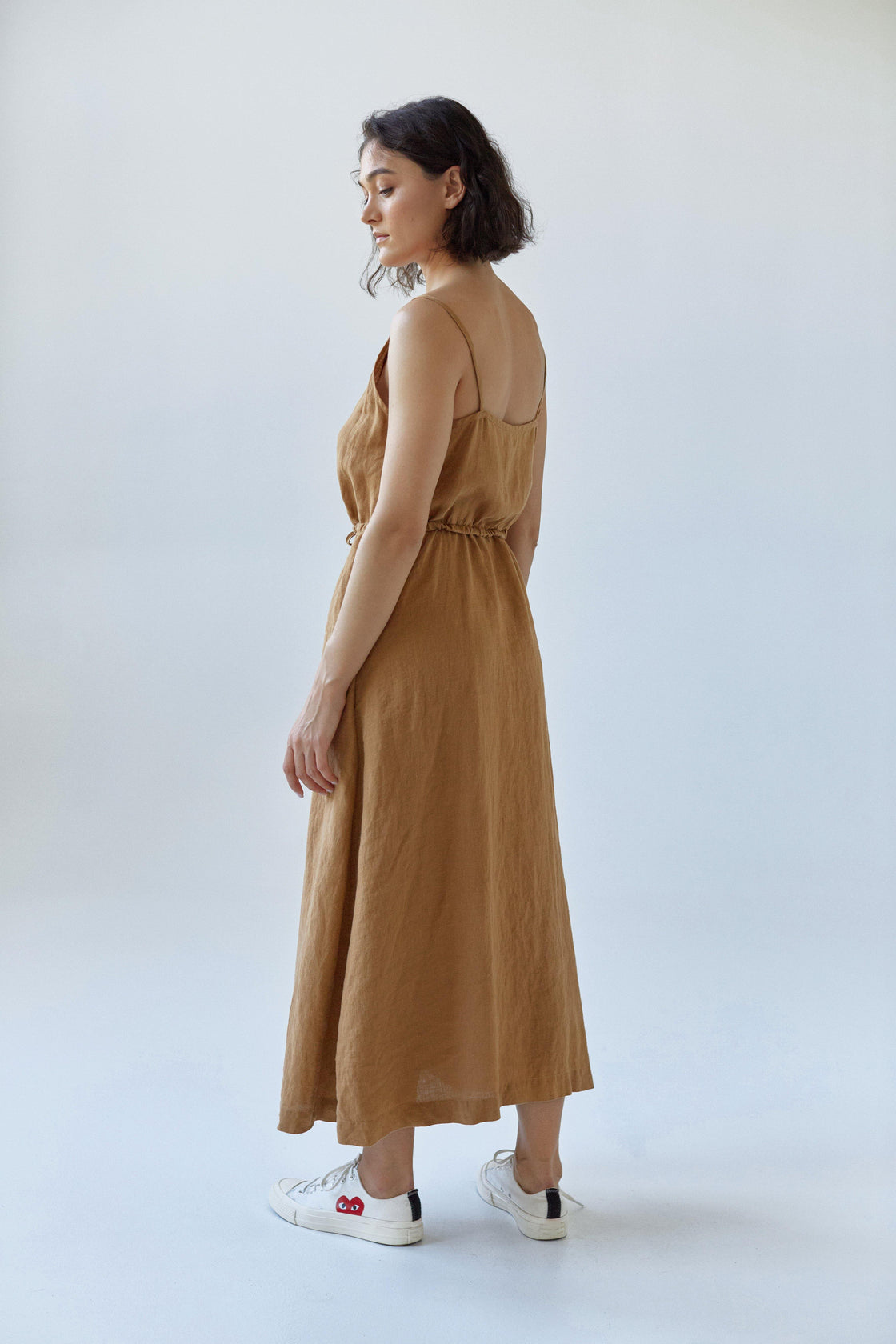 Women's earthy  linen dress
