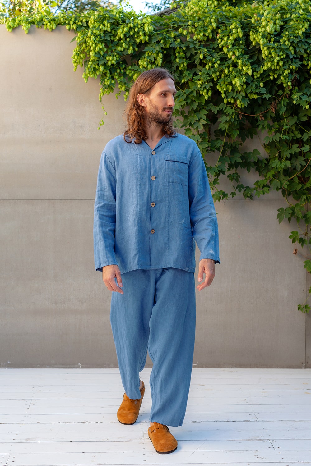 PAPAVER men's linen pajama set