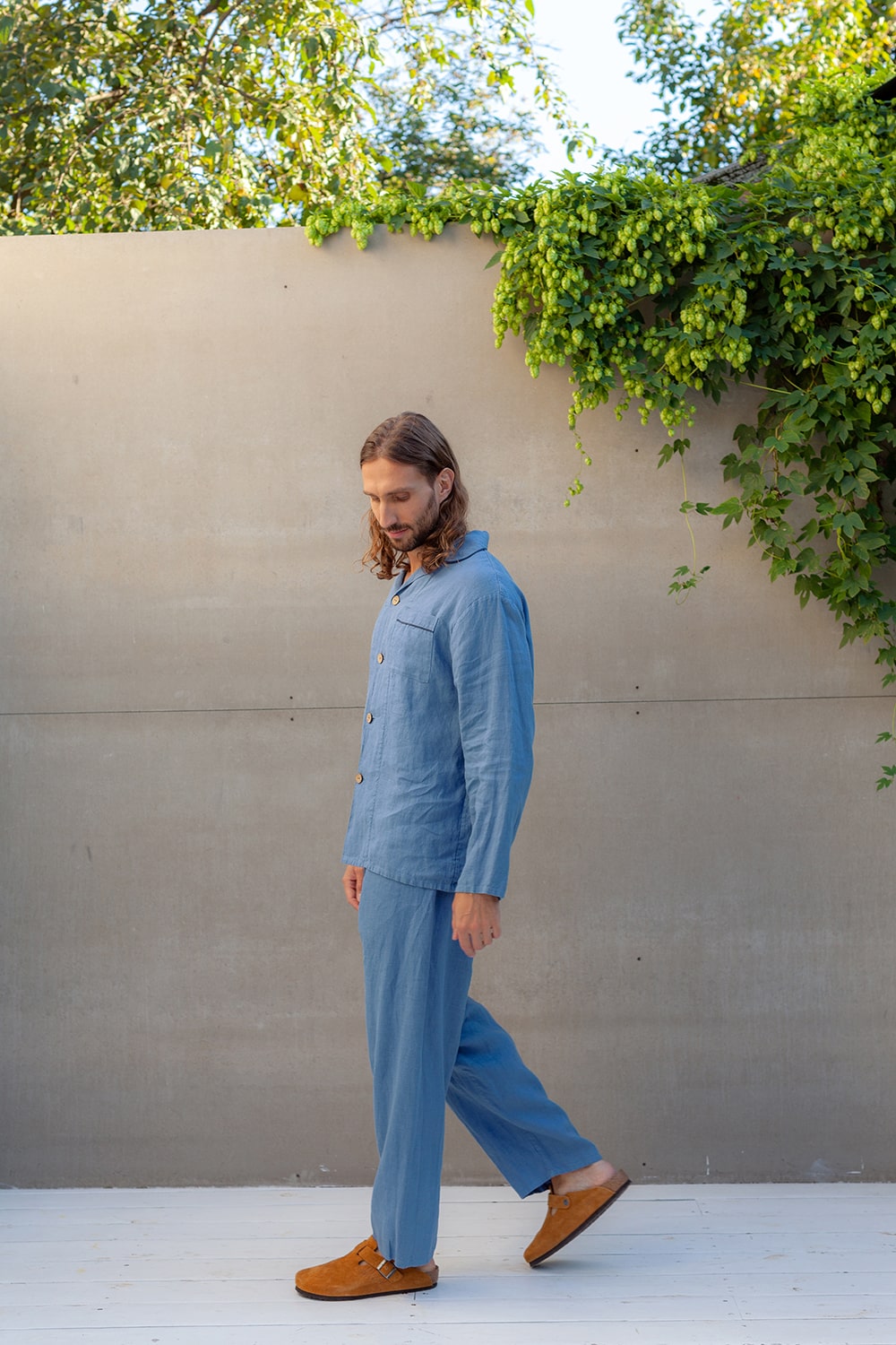 PAPAVER men's linen pajama set