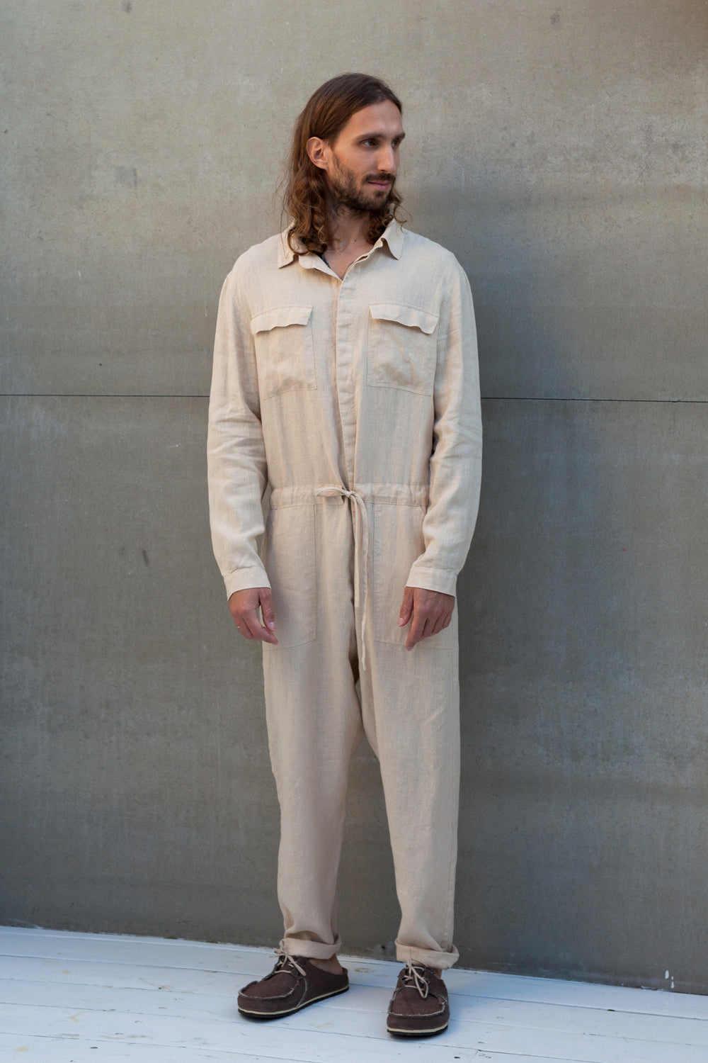 Mens linen jumpsuit