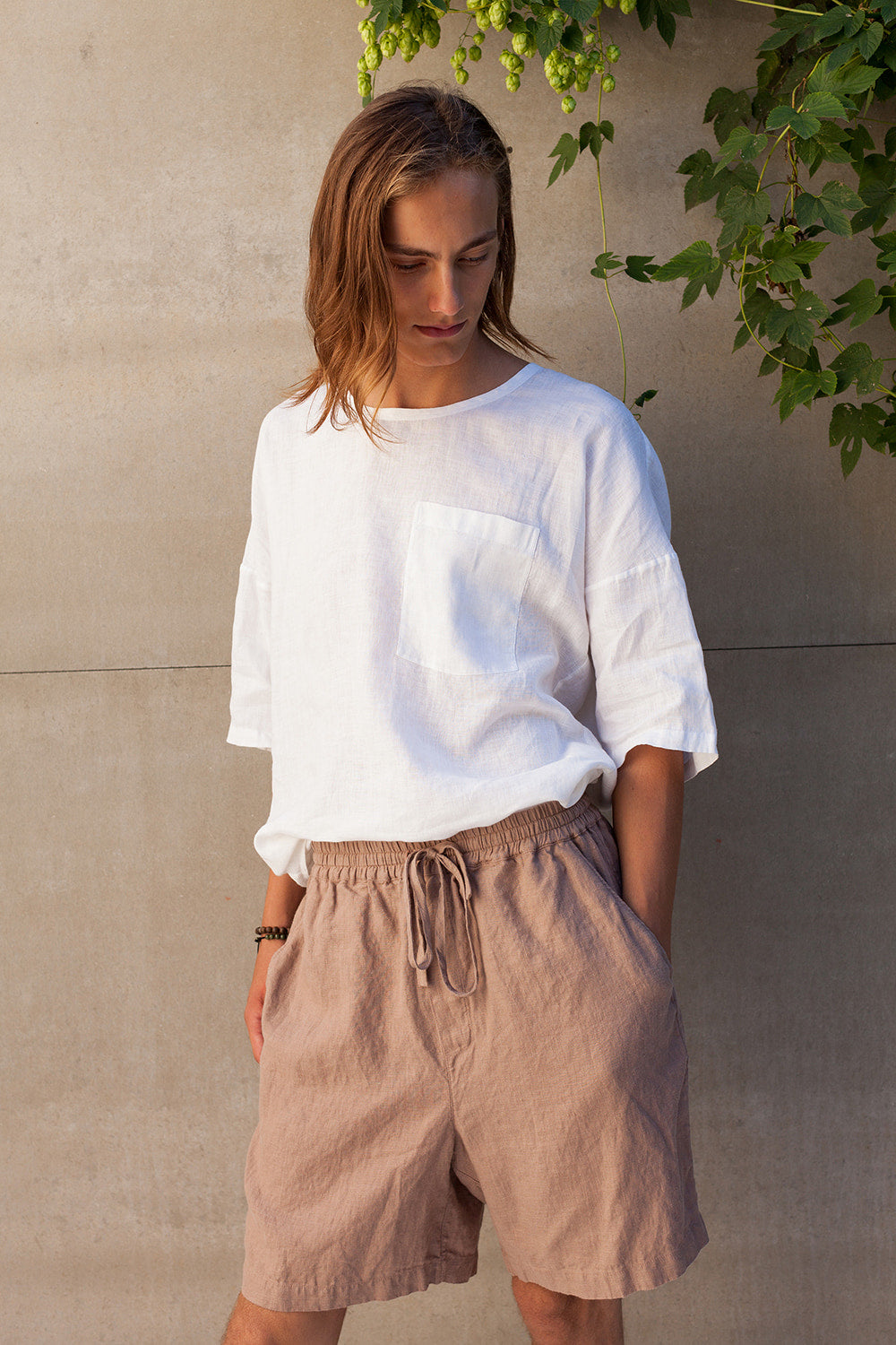 Mens linen shorts