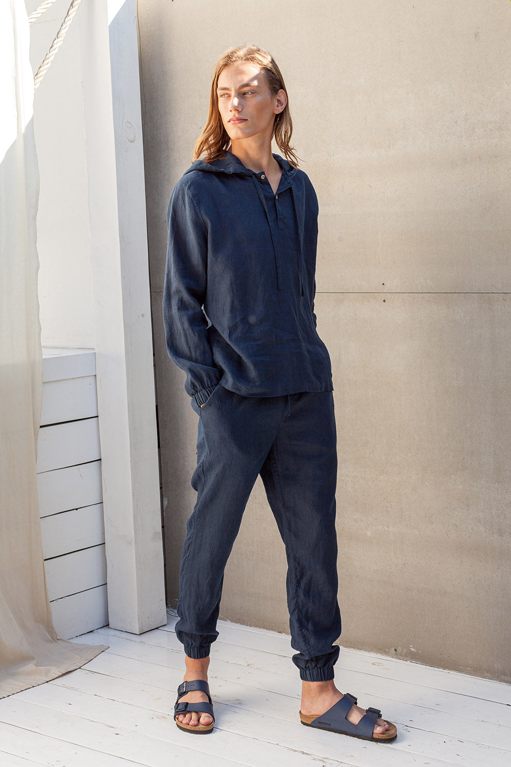 men's linen joggers