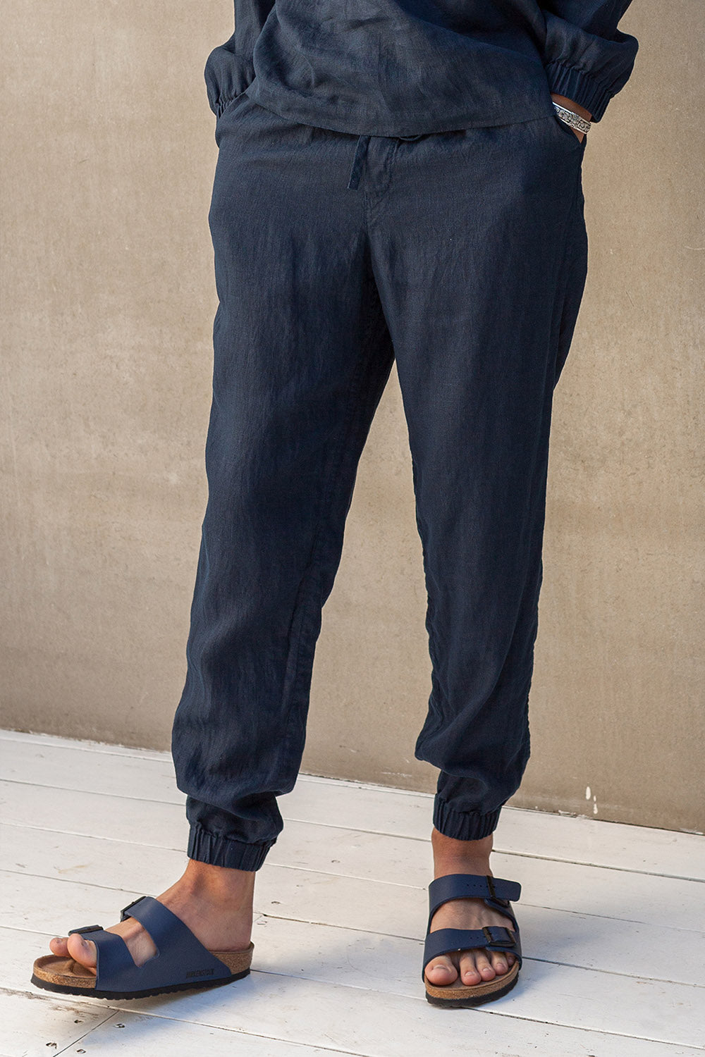 Linen jogger pants men