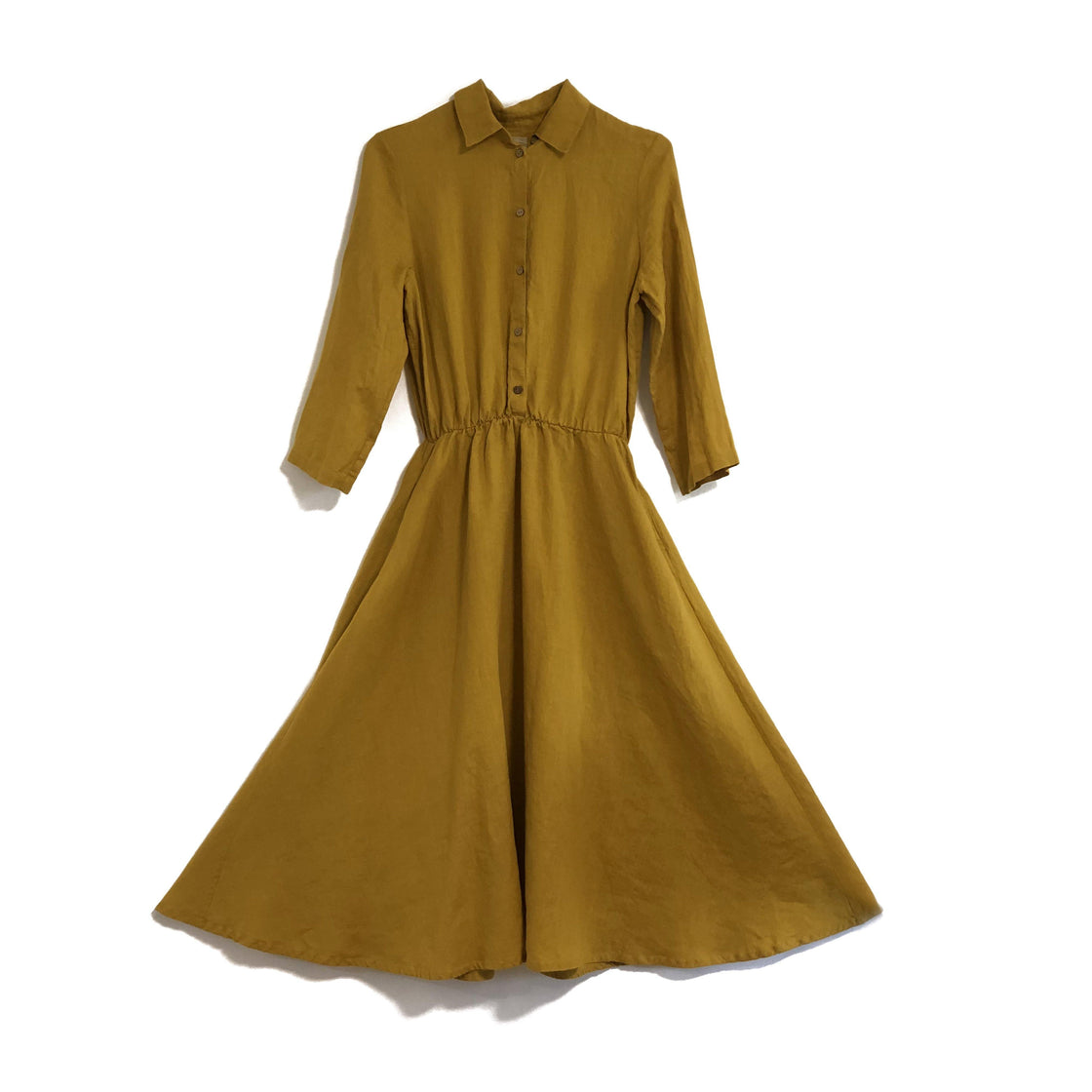 Fit and flare linen dress