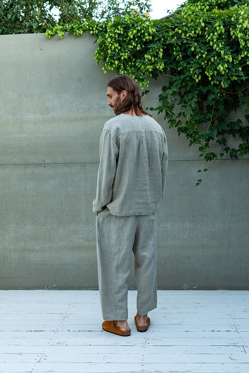 loose linen shirt for men