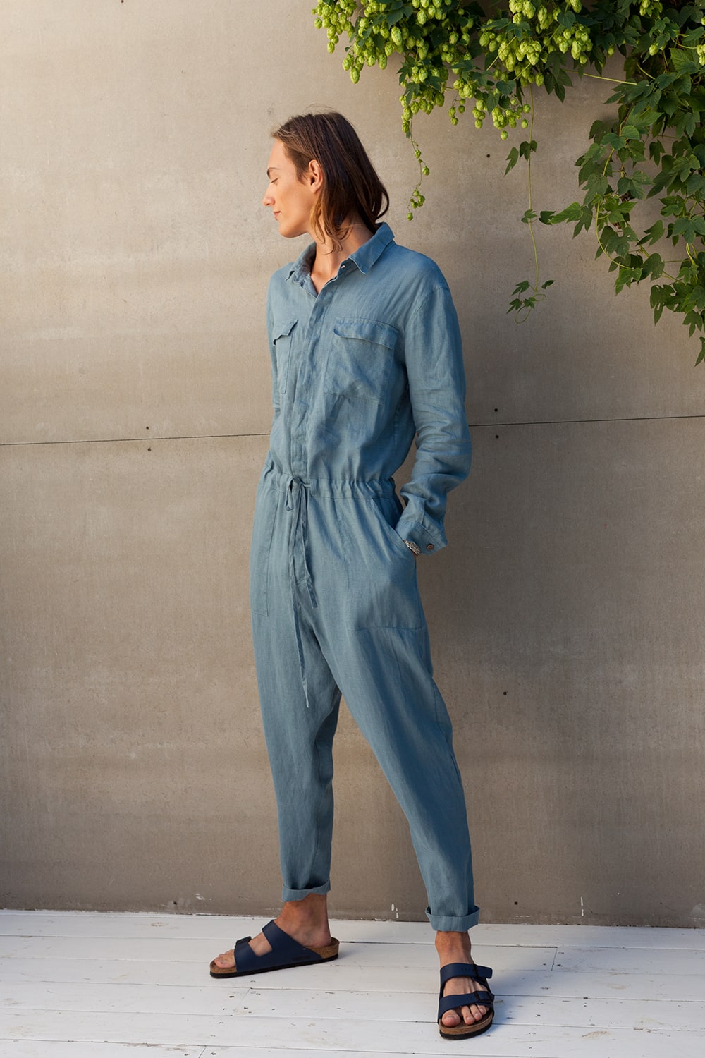 THUJA men's linen coverall