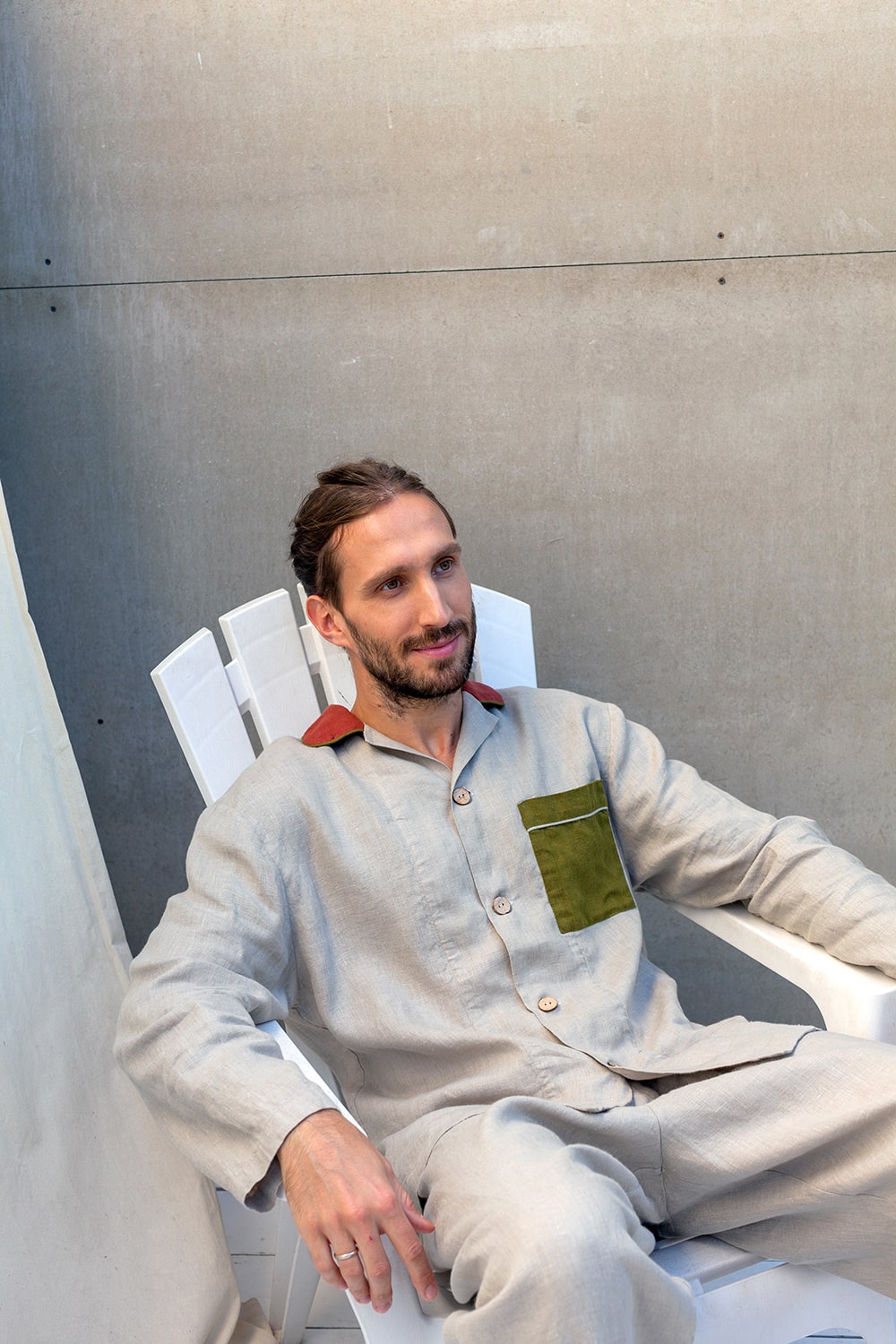 PAPAVER men's linen pyjama set