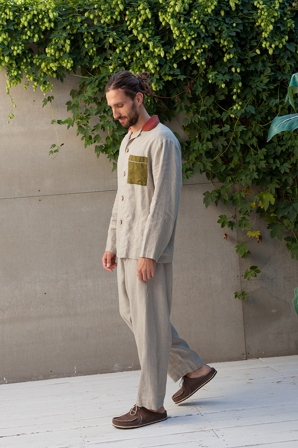 PAPAVER men's linen pyjama set