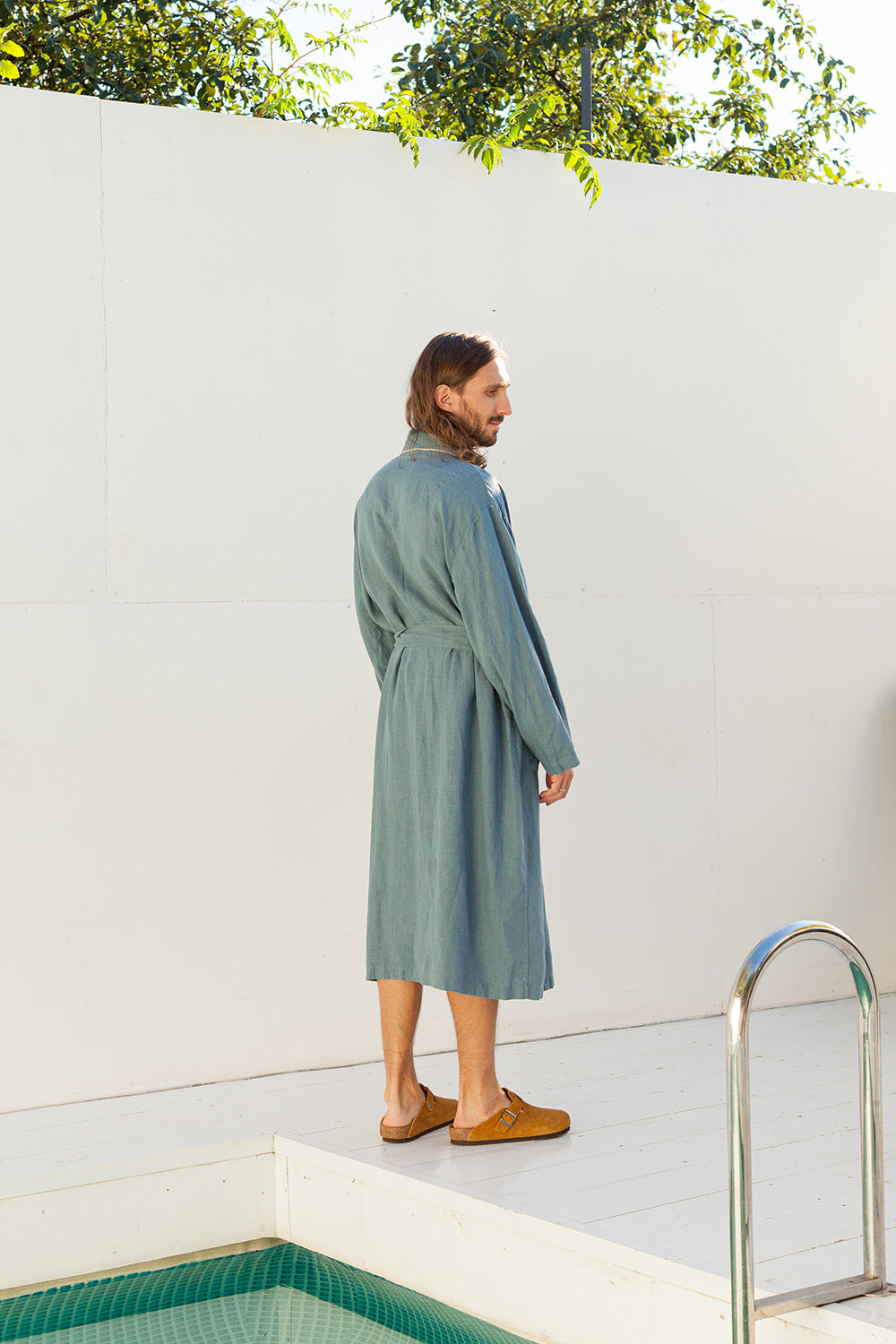 DANDELION men's linen robe