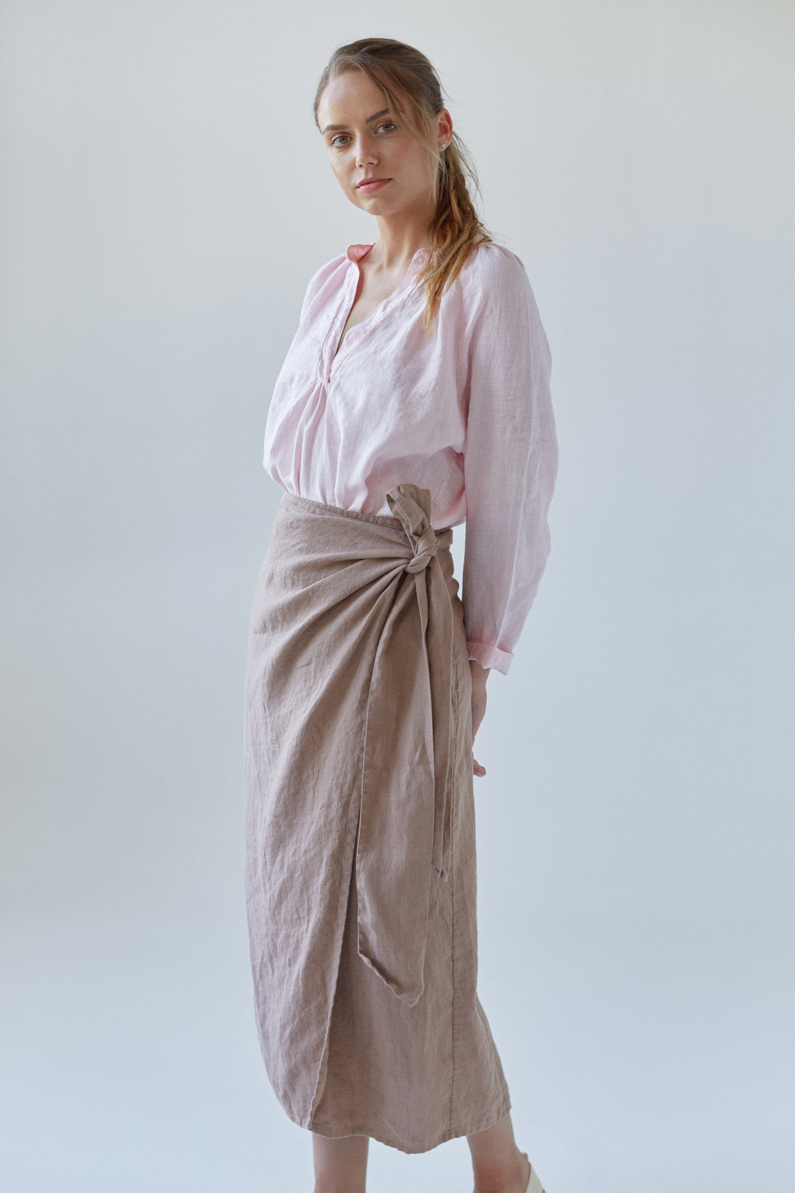 Luxury Linen wrap skirt