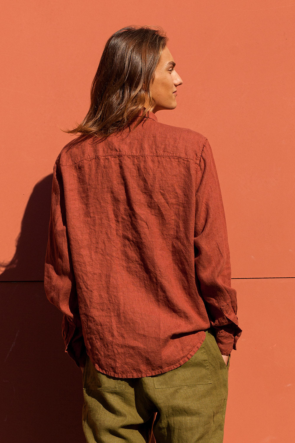 men's classic linen shirt