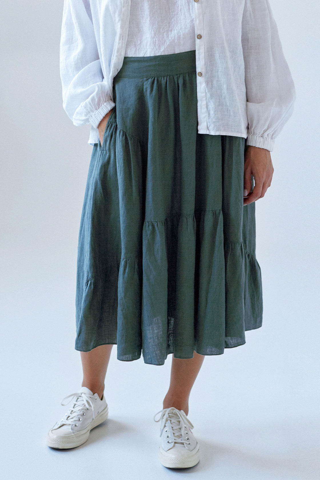 Linen skirt CLIVIA - Manufacture de Lin