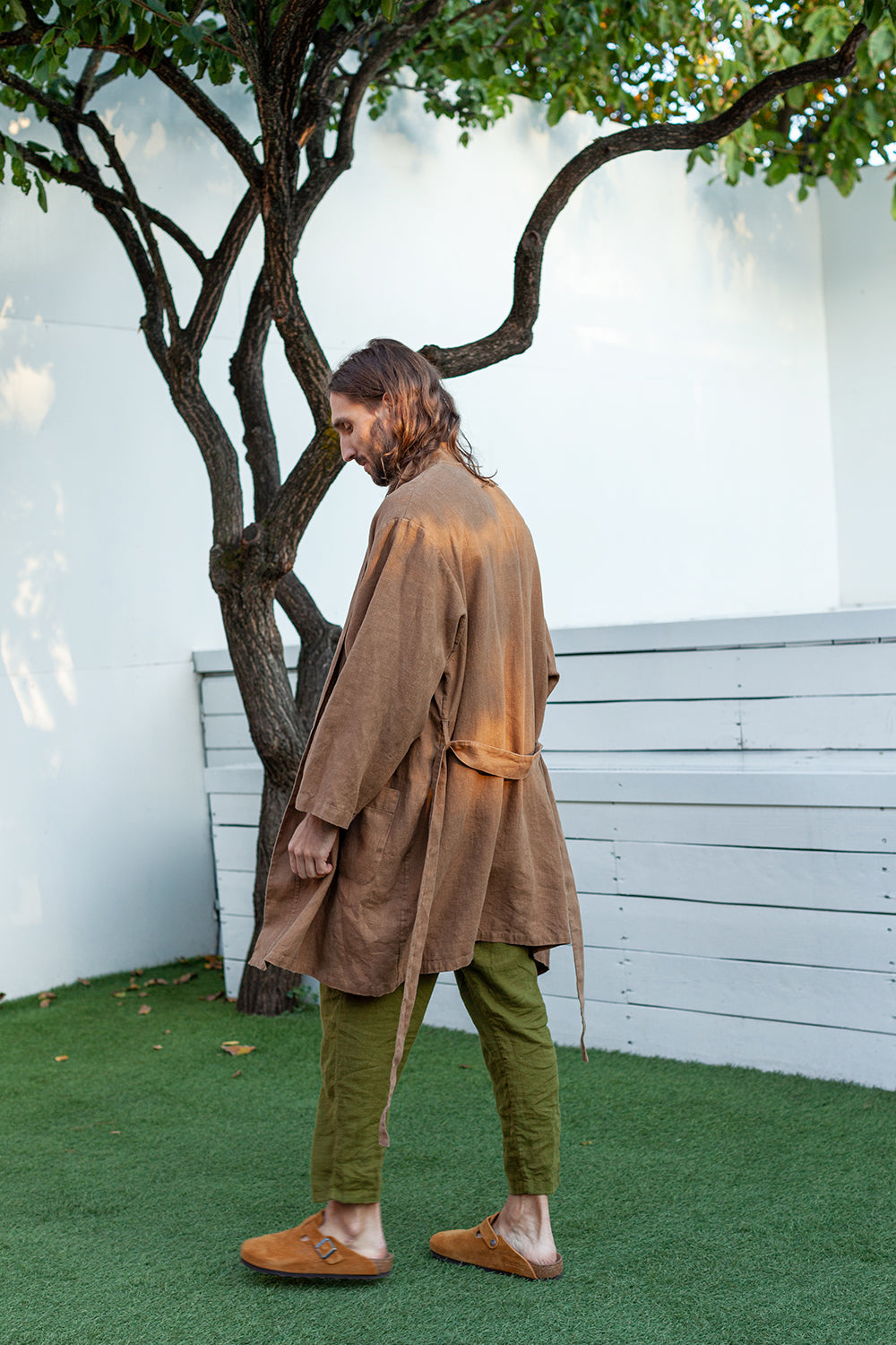 MONOTROPA men's linen cardigan