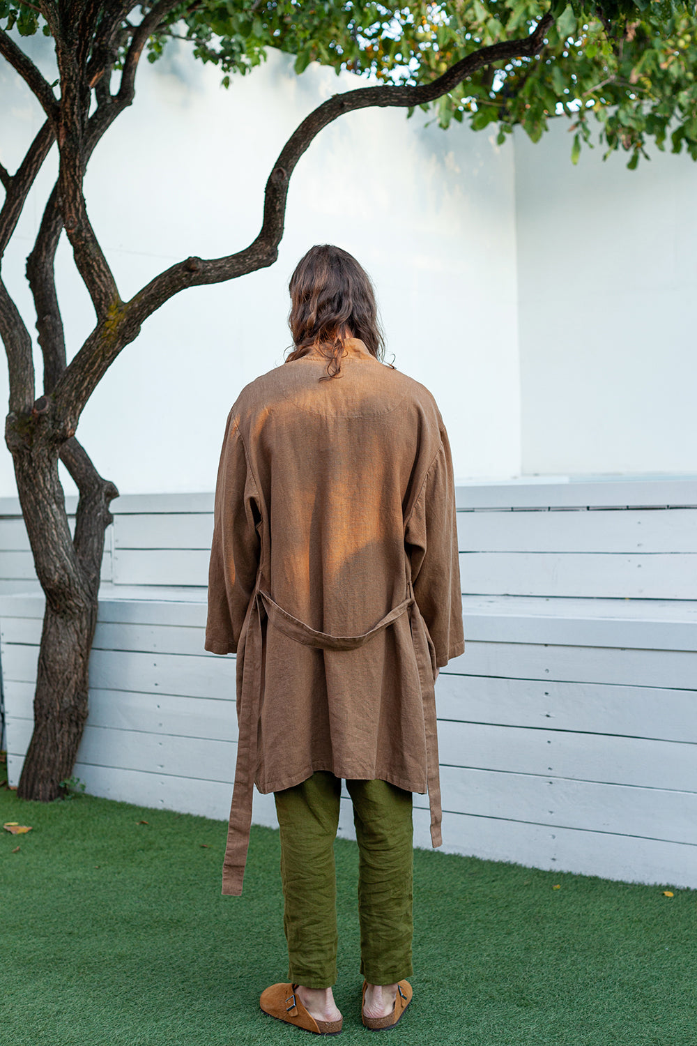 MONOTROPA men's linen cardigan