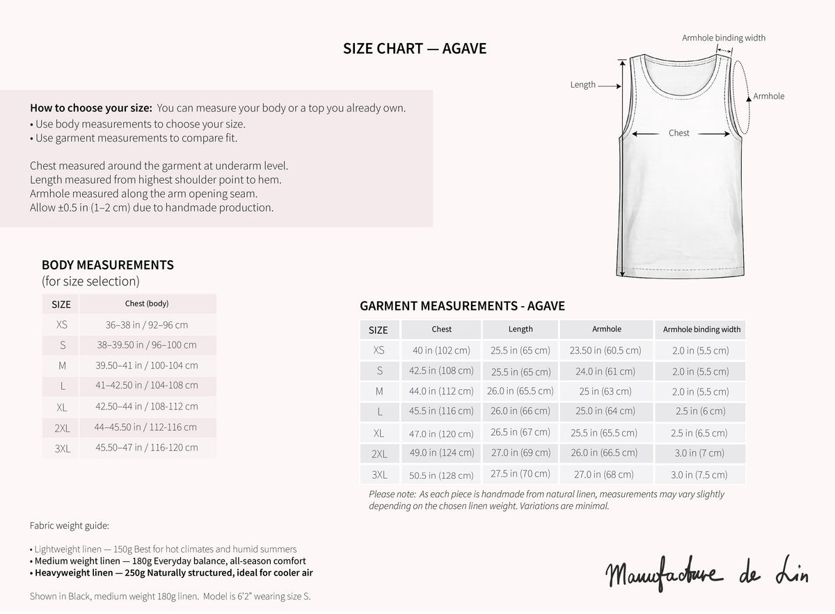 AGAVE linen tank top