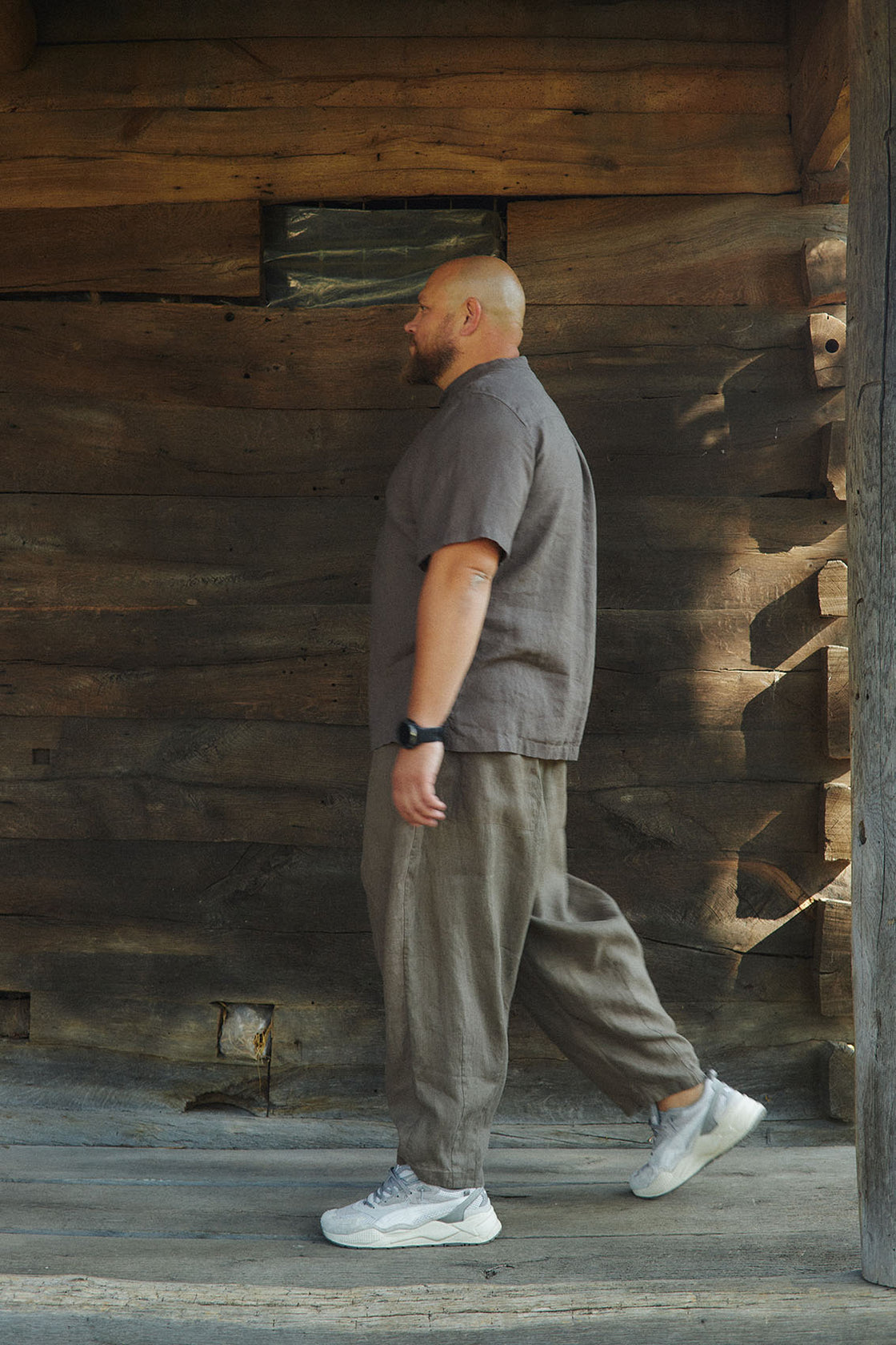 Plus size mens linen clothing