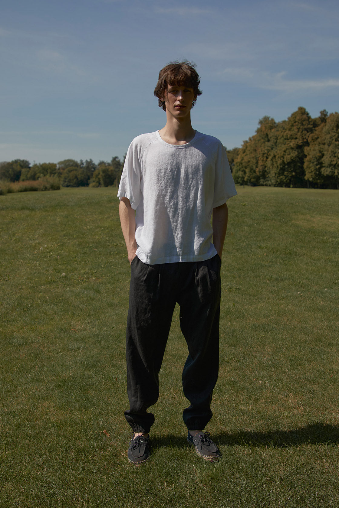 linen jogger pants men's