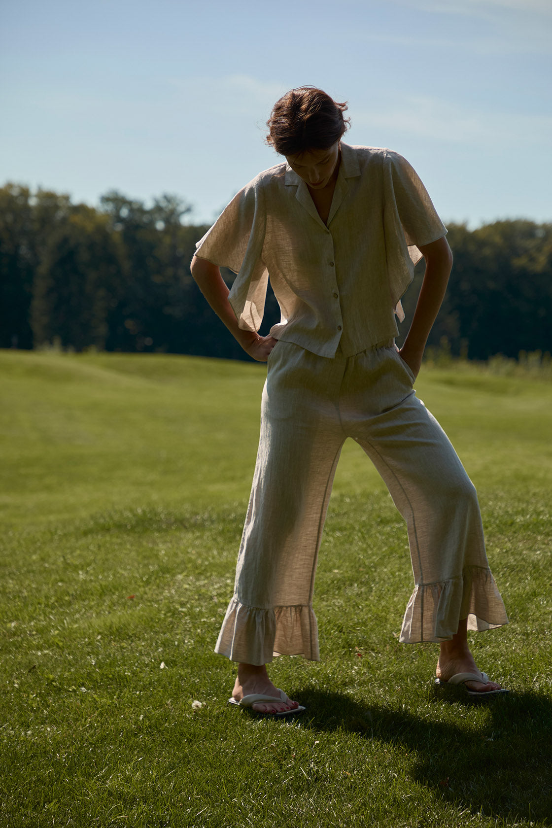 cocktail linen pants