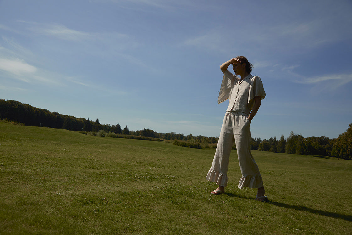 event linen pants women's