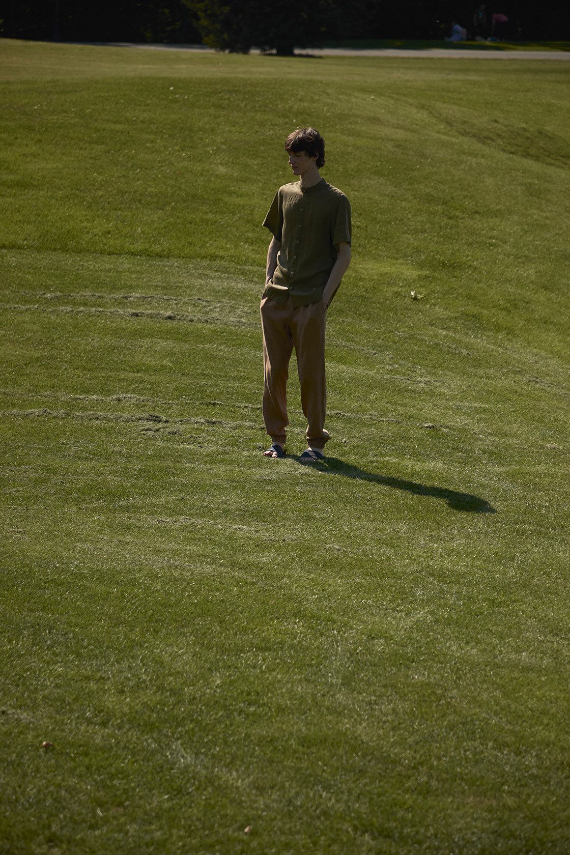 flax linen pants men's