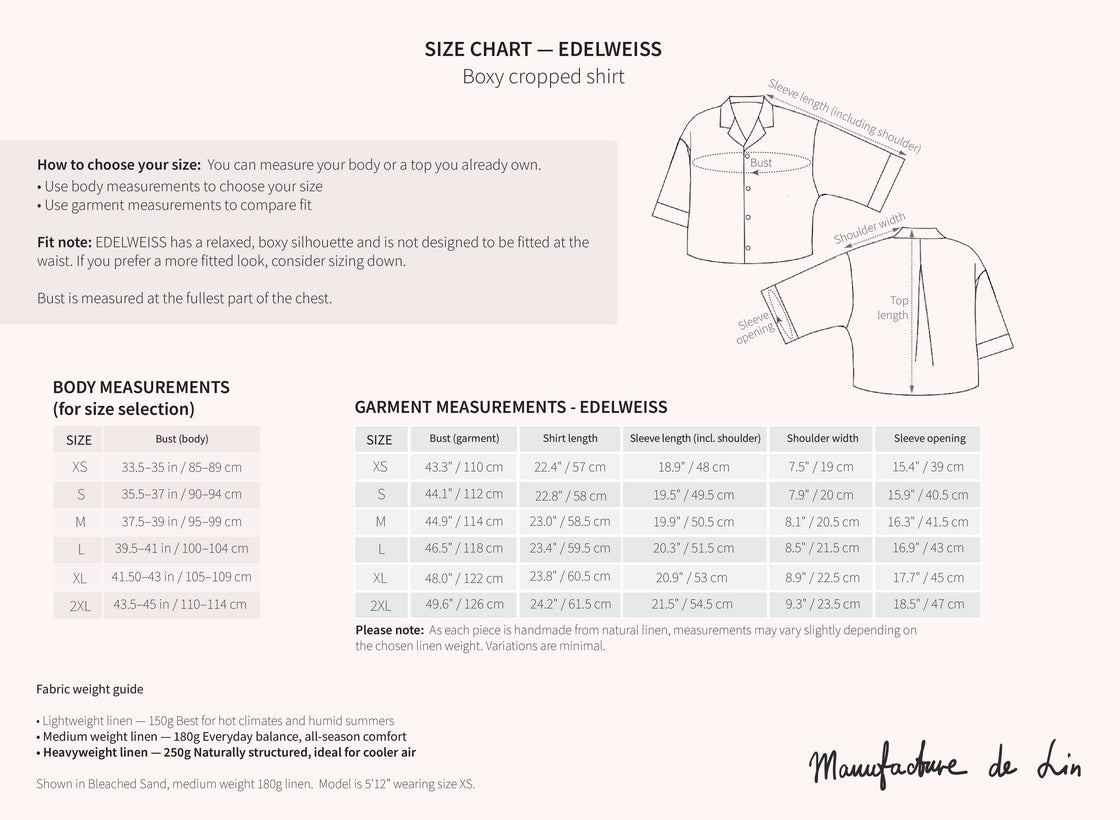 EDELWEISS linen shirt