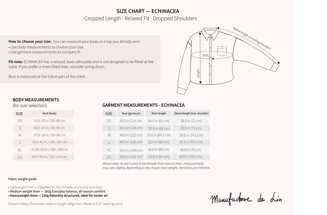 ECHINACEA linen shirt