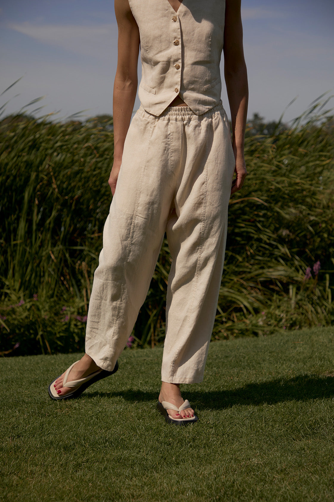 Womens Linen Pants Resort Wear
