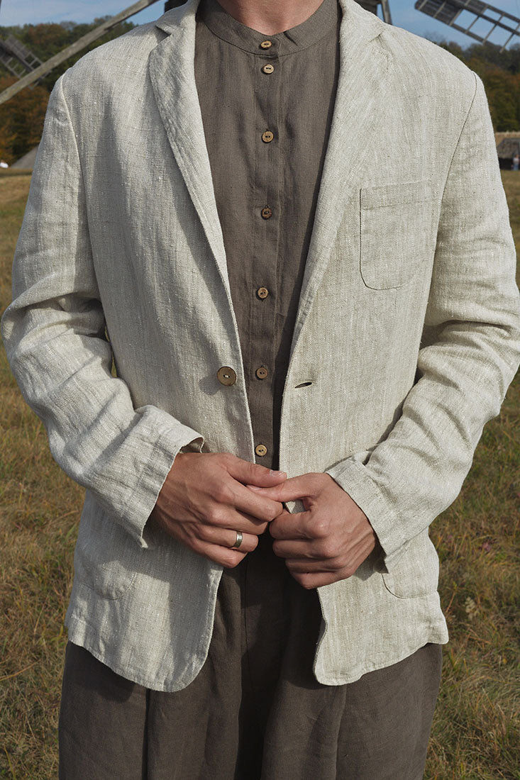 ※売切希望※Boyfriend Linen Jacket Boyfriend Linen Jacket(36 BEIGE): TODAYFUL: WOMENS