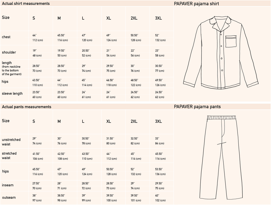PAPAVER men's linen pyjama set