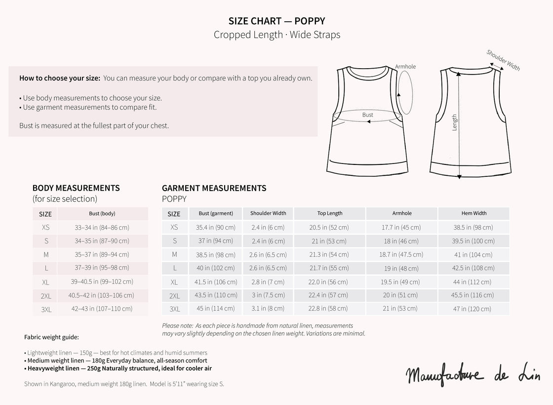 POPPY linen crop top
