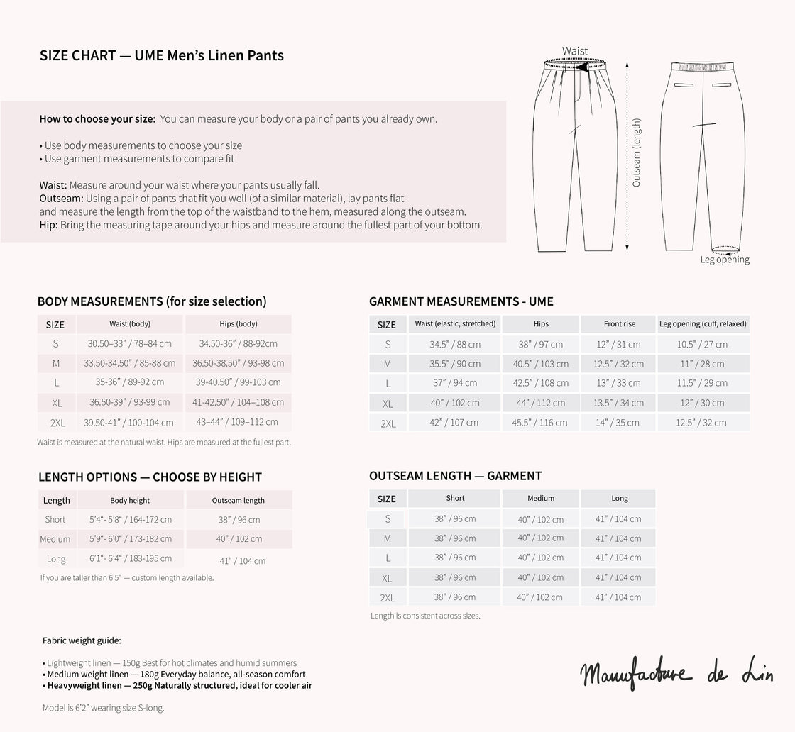 UME linen pleated pants