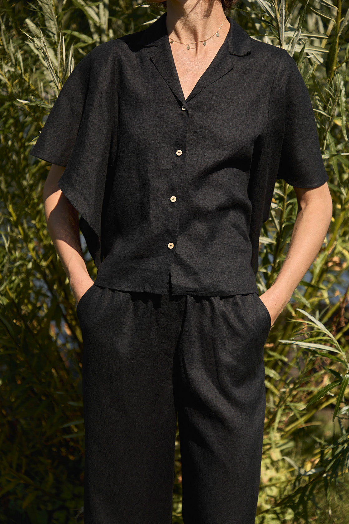 Cocktail Linen Blouse