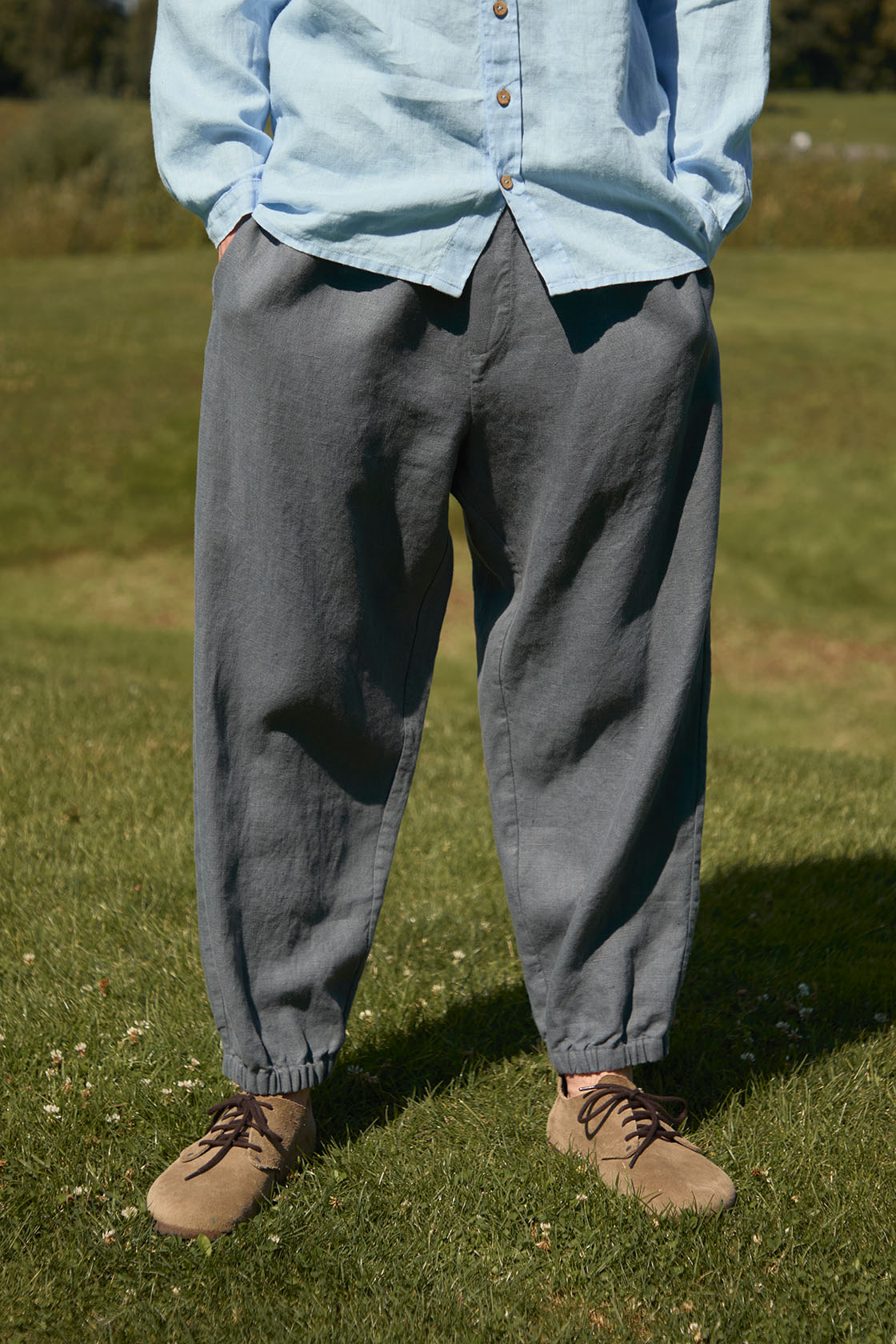 linen pants loose fit joggers