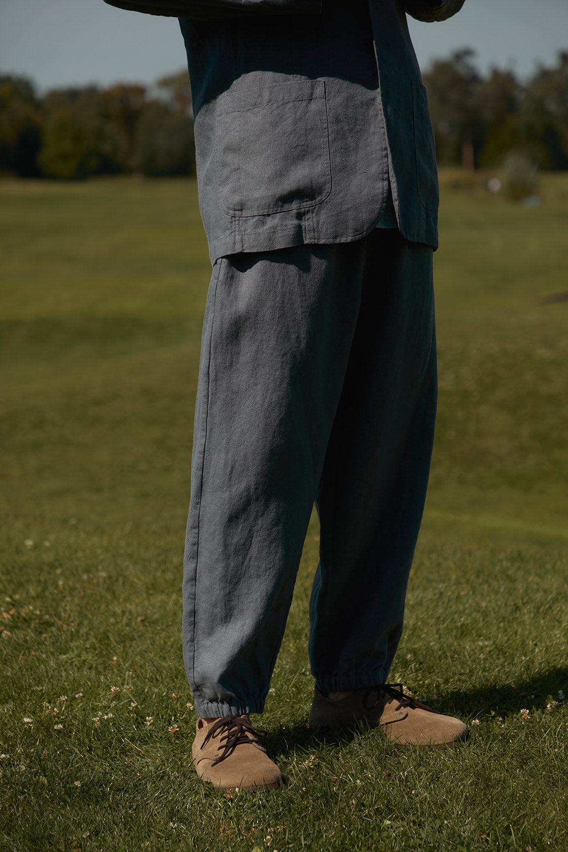 baggy linen pants men's