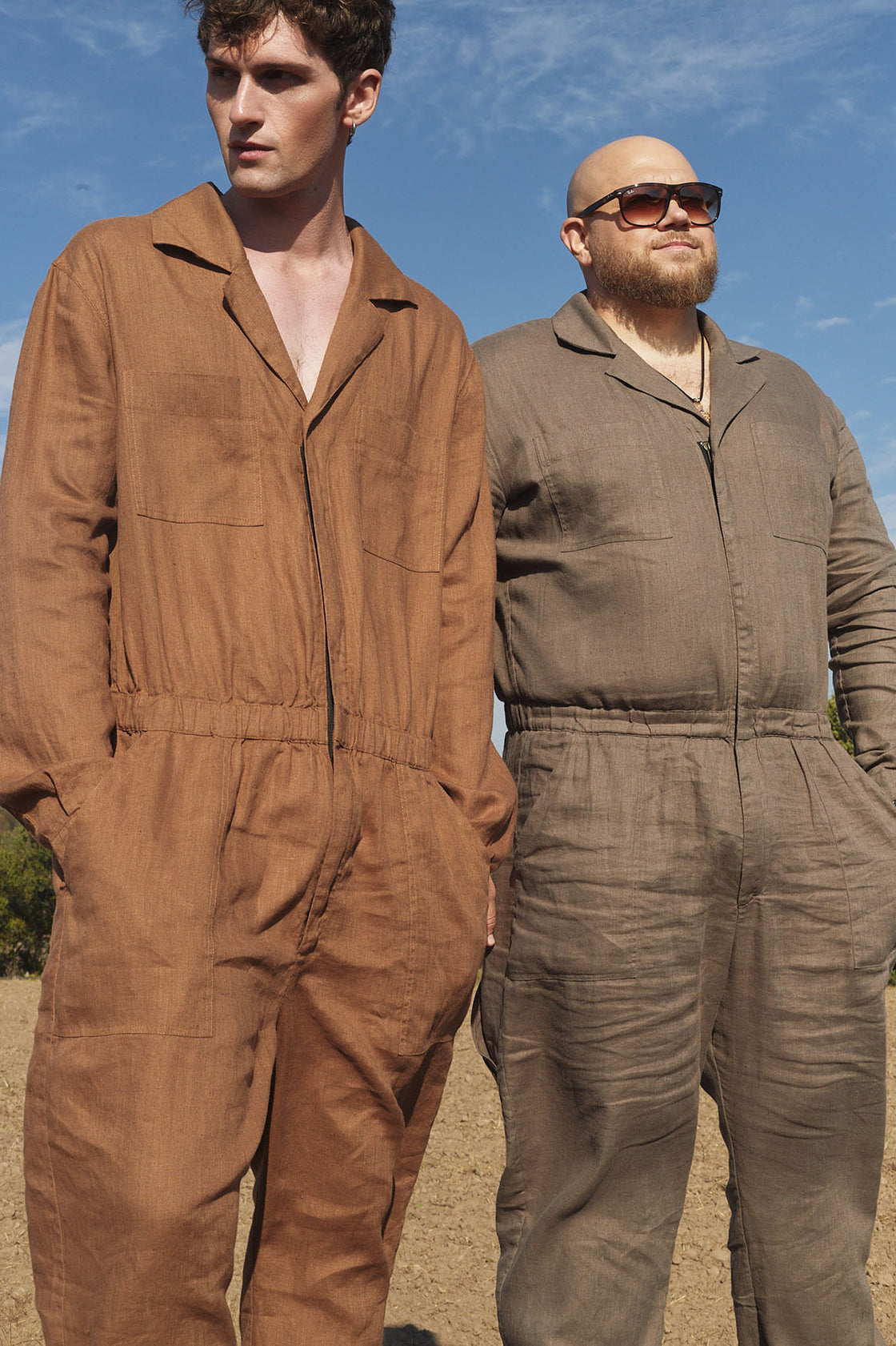 Linen jumpsuit men